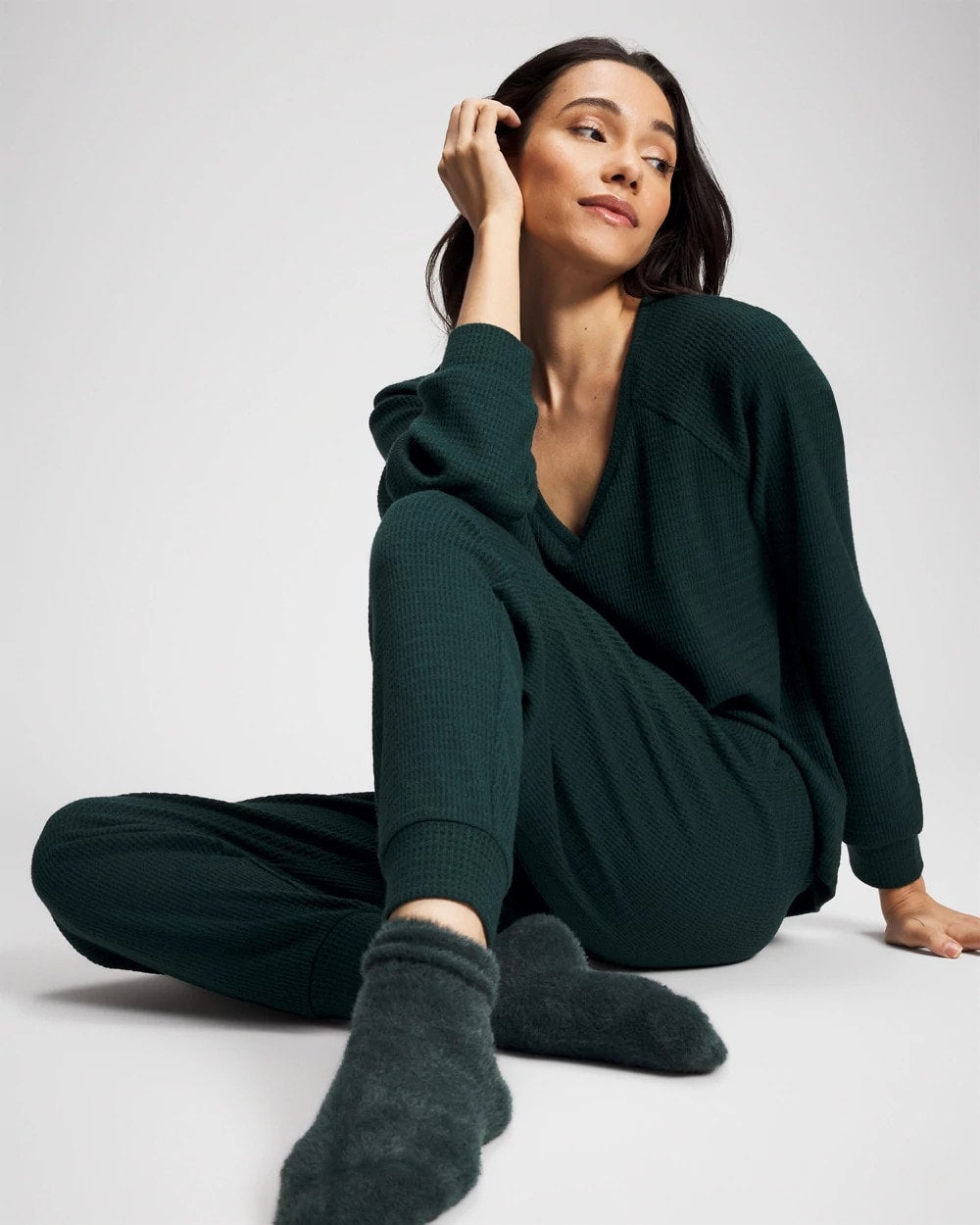 GREEN JOLIE Banded Pajama Bottom