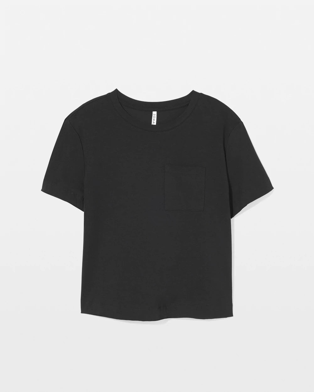 BLACK Short-Sleeve Pocket Pajama Tee
