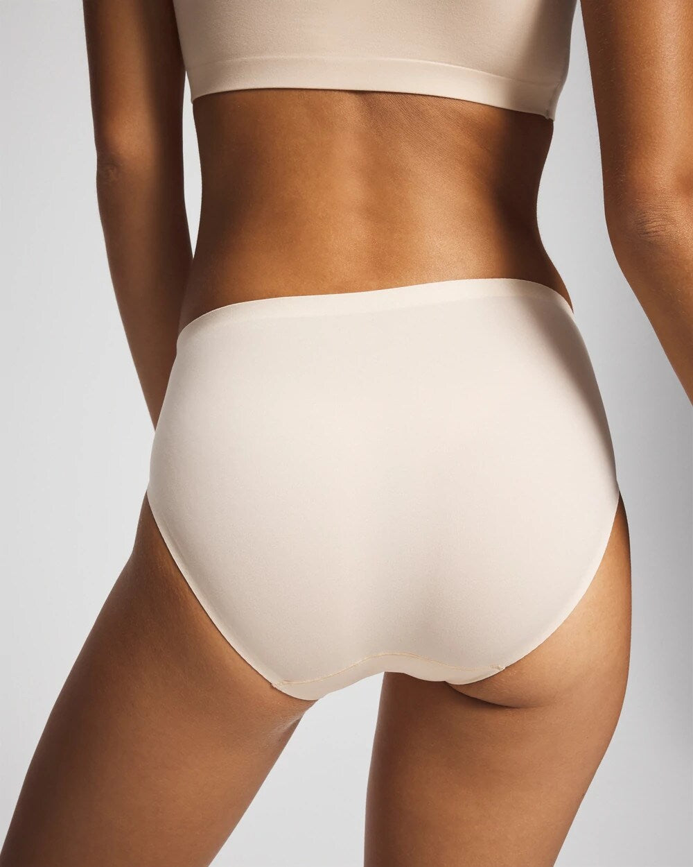 PALE SAND Soft Stretch High Leg Panty