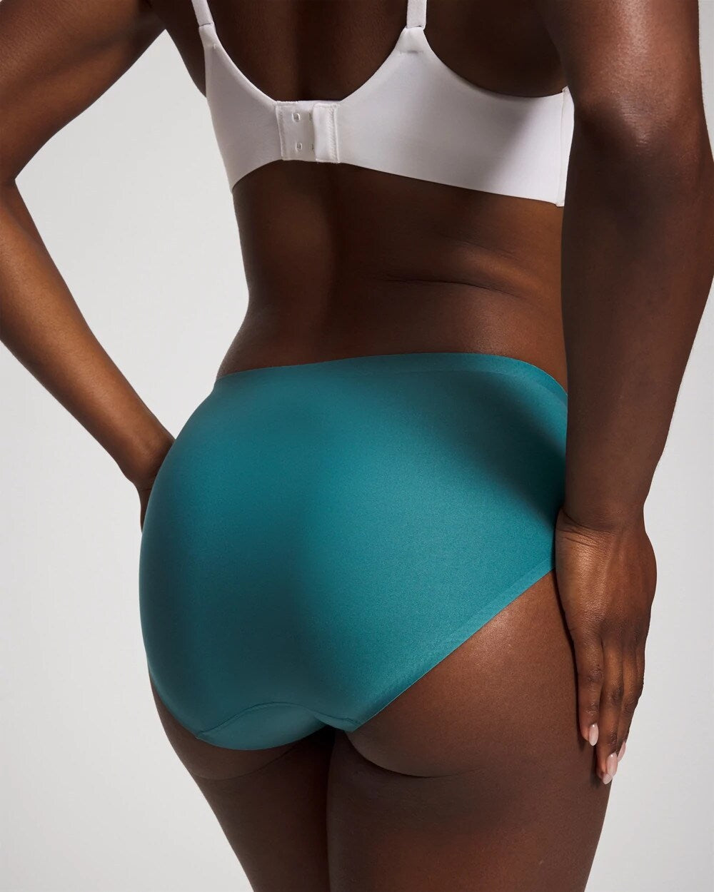 CERULEAN TEAL Soft Stretch High Leg Panty