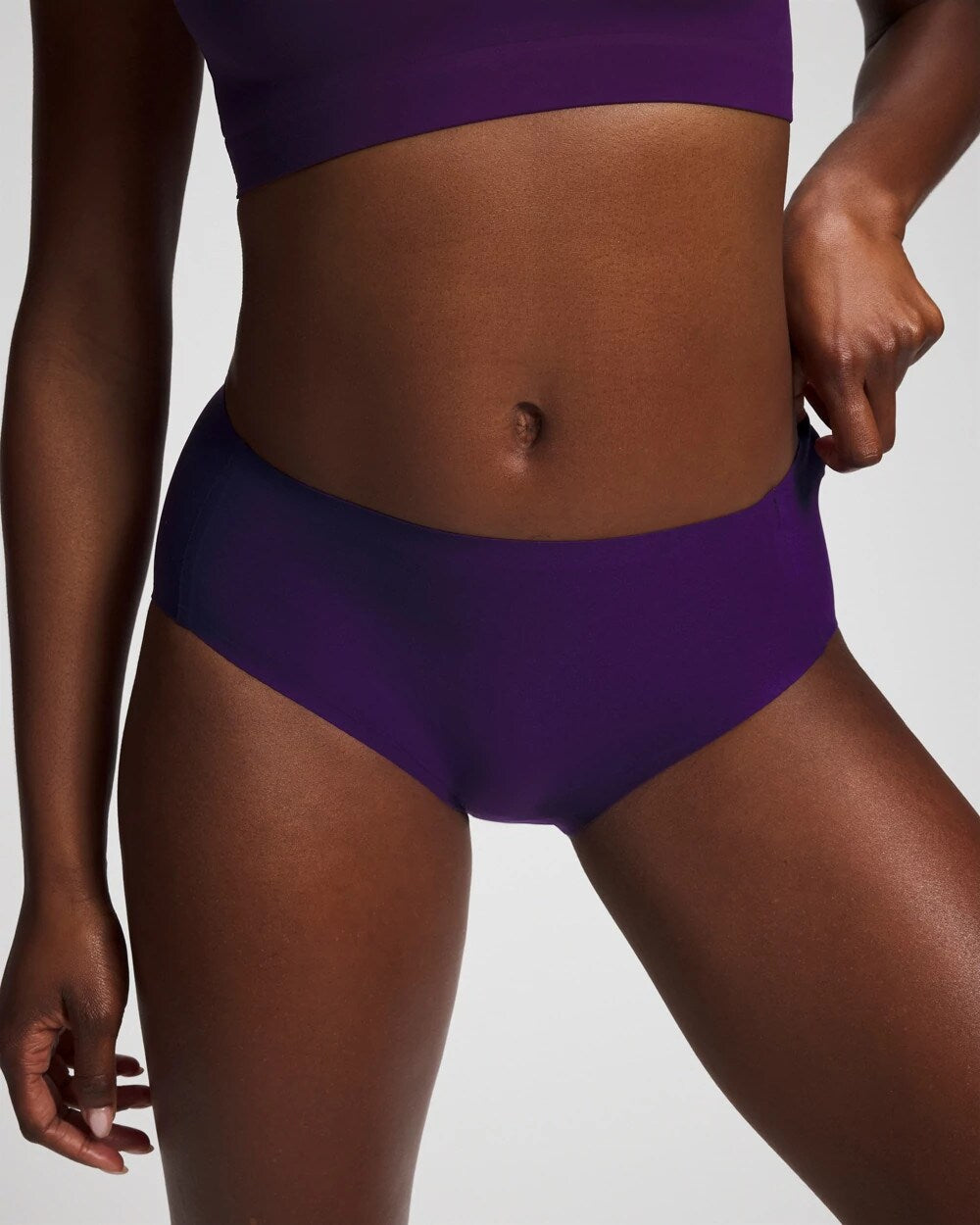 MAJESTIC PURPLE Soft Stretch High Leg Panty