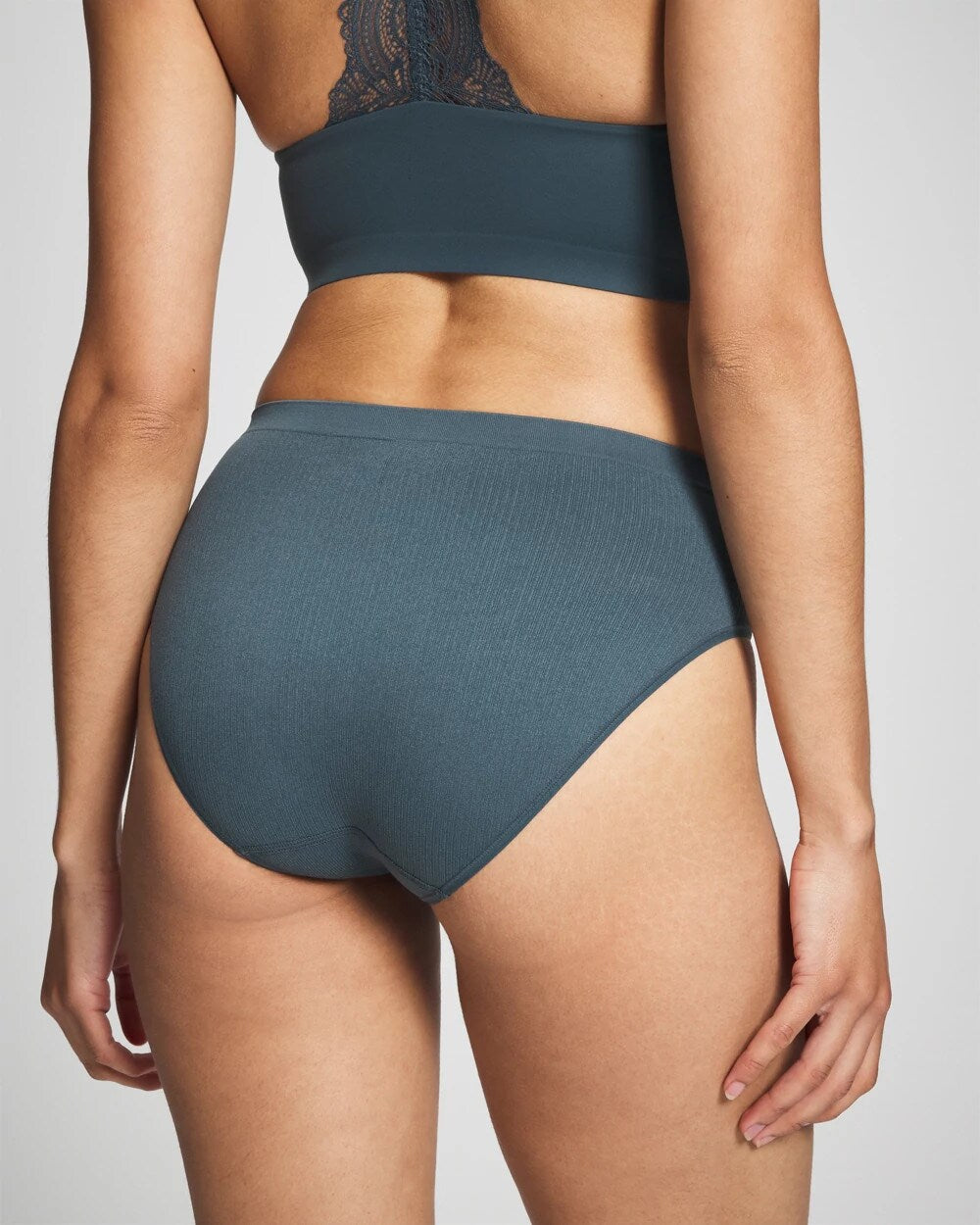 PETROL Seamless Rib High-Leg Panty