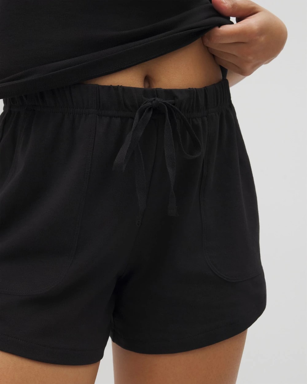 BLACK Pajama Shorts