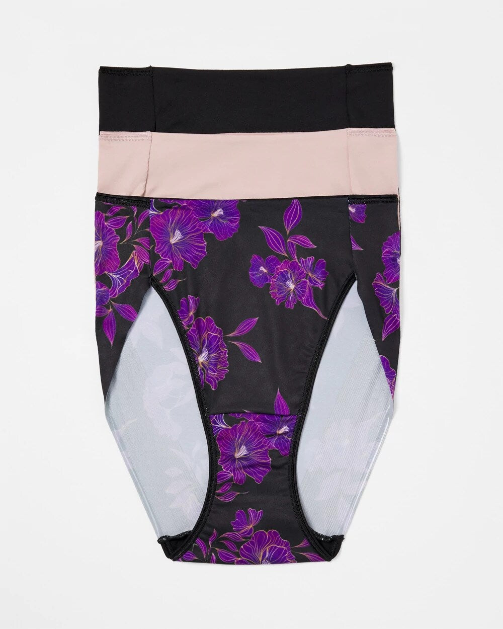 GILDED BLOOMS MULTI PACK Tummy High-Leg Brief Panty 3 Pack