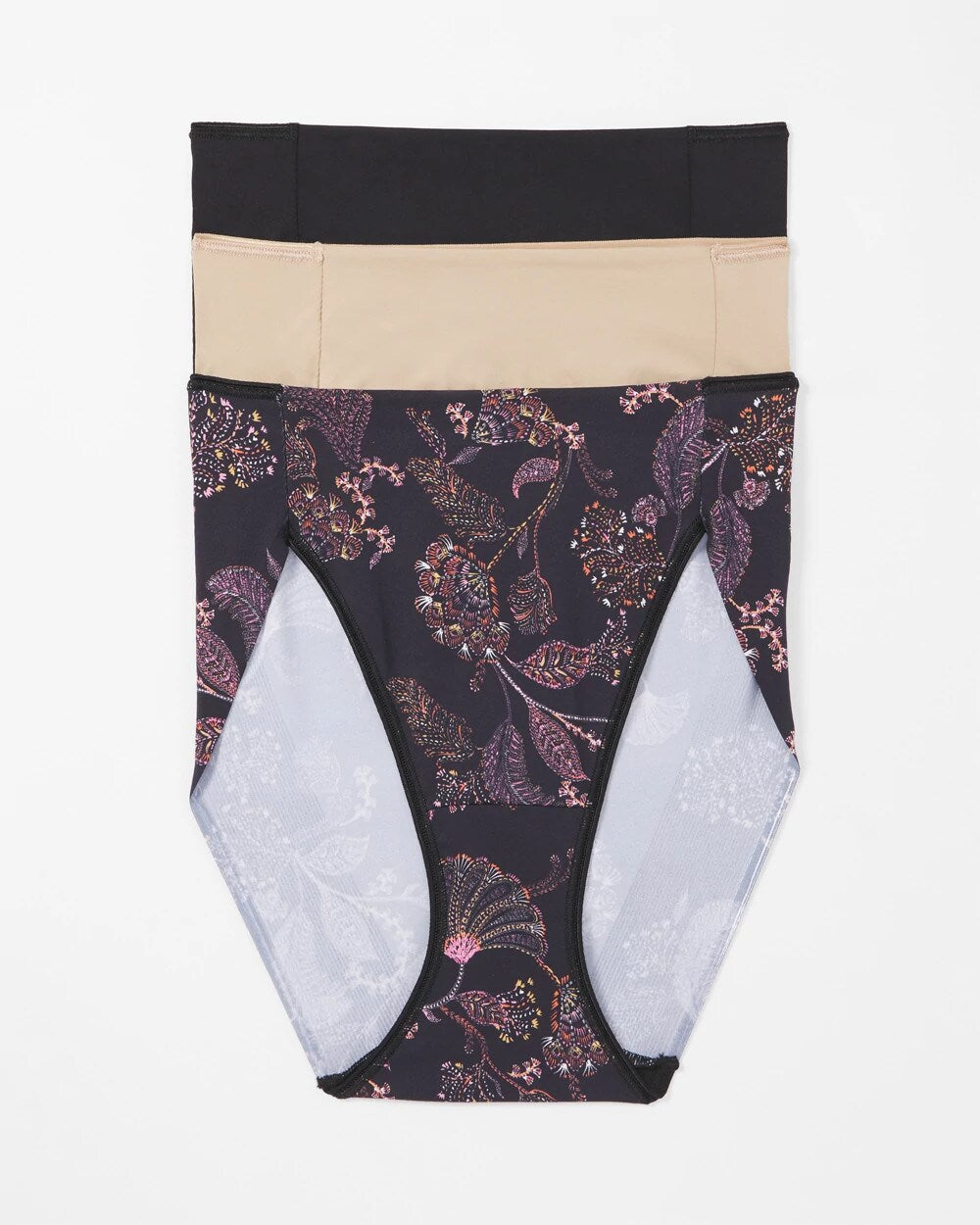 STITCH PAISLEY MULTIPACK Tummy High-Leg Brief Panty 3 Pack