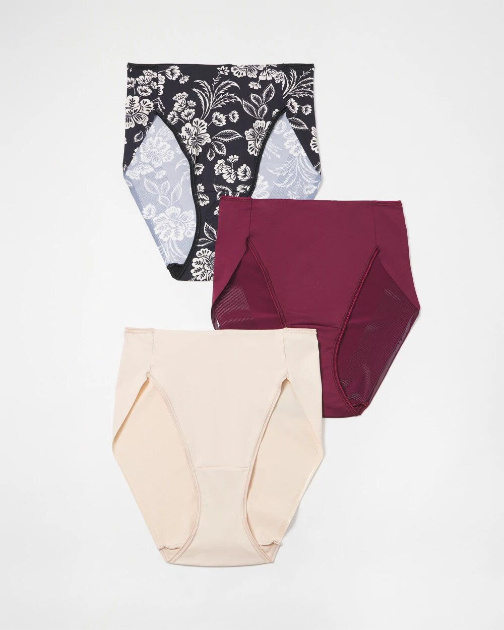 NIGHT FLORAL MULTIPACK Tummy High-Leg Brief Panty 3 Pack