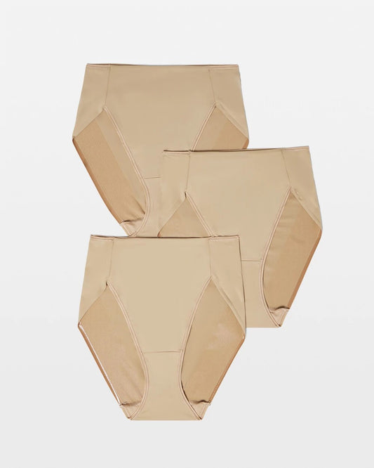 WARM AMBER MULTIPACK Tummy High-Leg Brief Panty 3 Pack