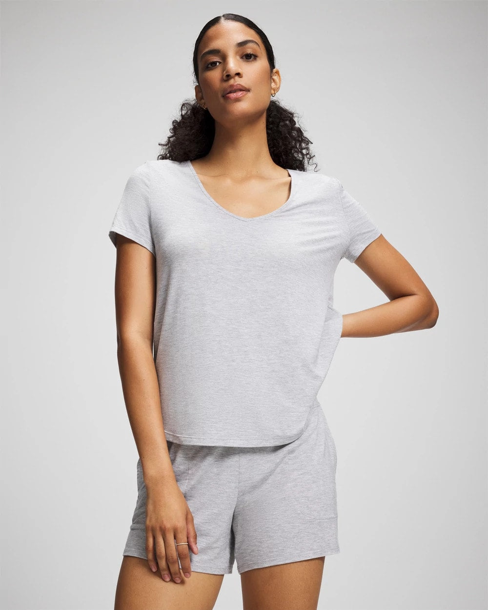 HEATHER OPAL GRAY Pajama Shorts