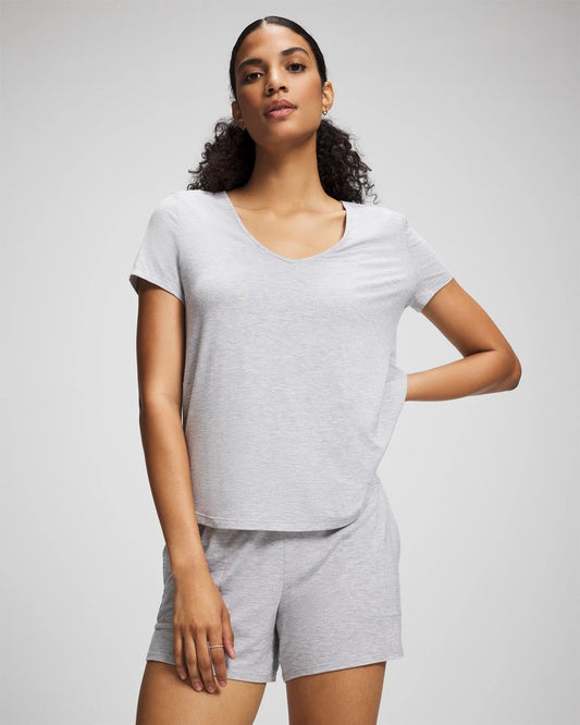HEATHER OPAL GRAY Pajama Shorts