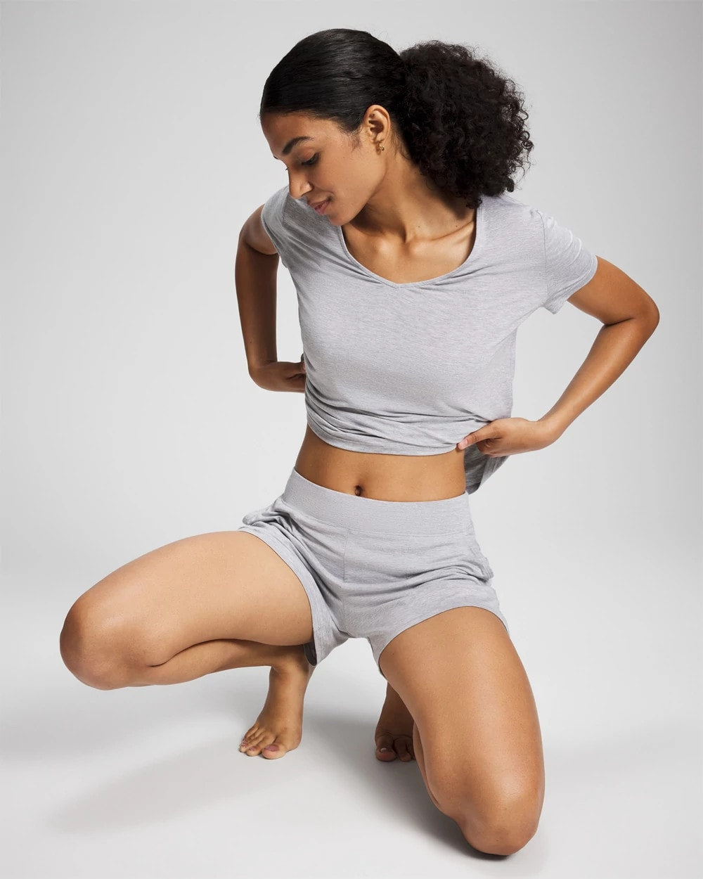 HEATHER OPAL GRAY Pajama Shorts