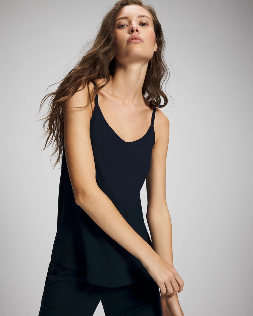 NIGHTFALL NAVY V-Neck Pajama Cami