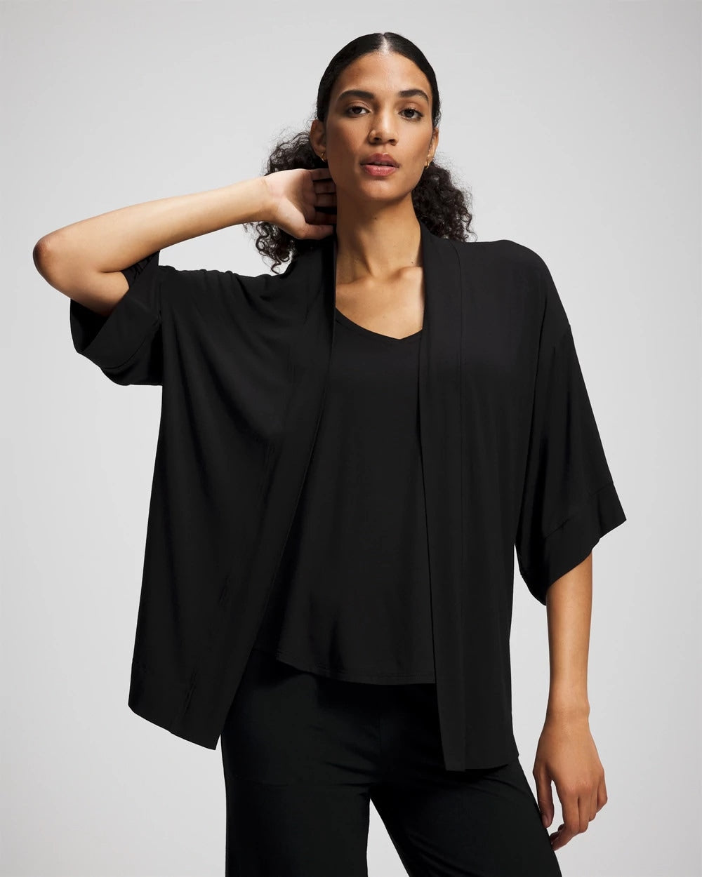BLACK Pajama Cardi