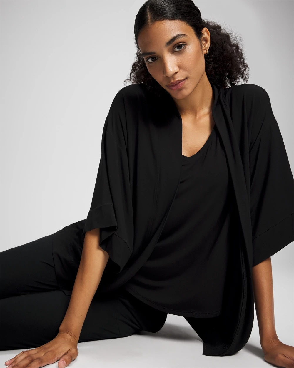 BLACK Pajama Cardi