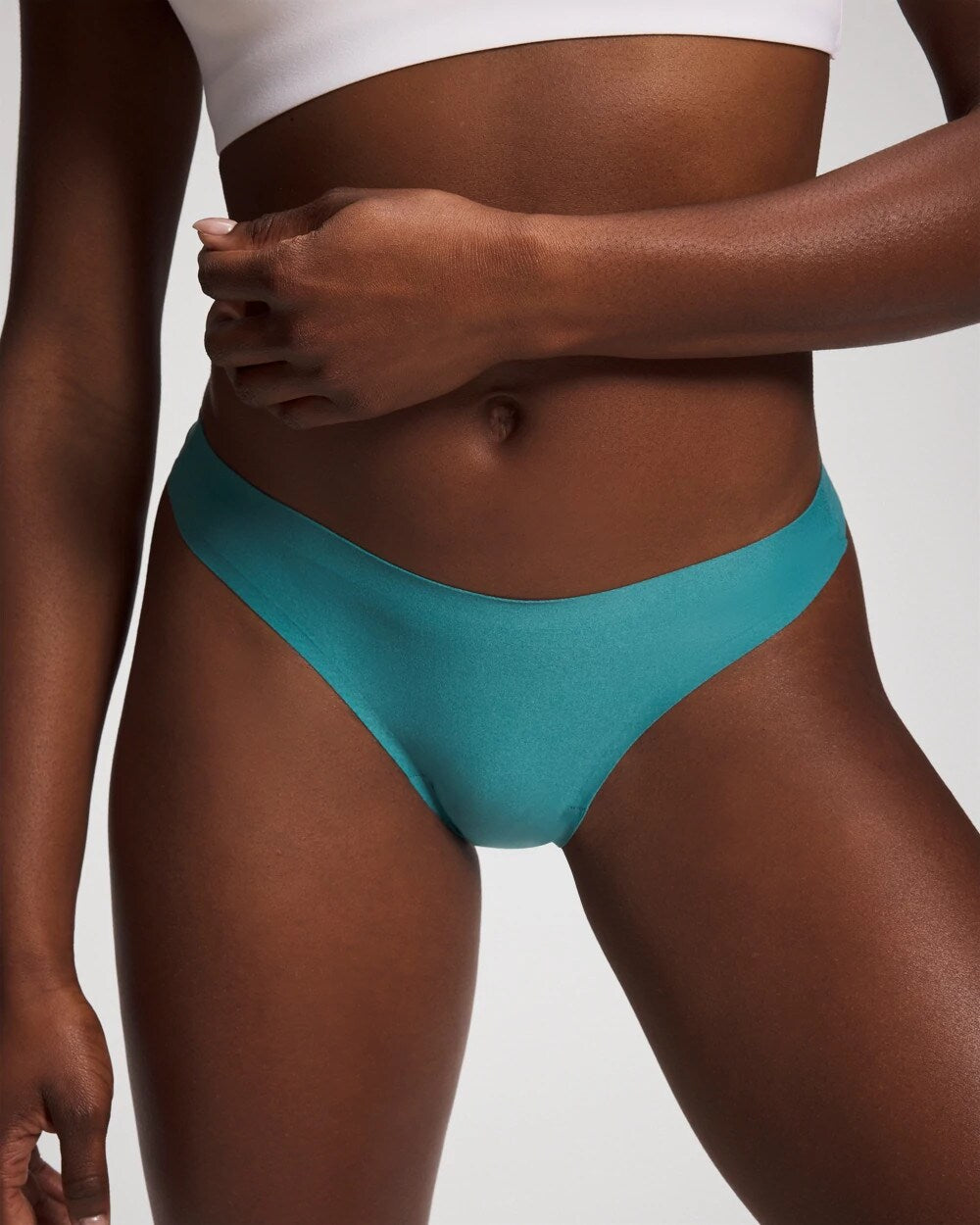 CERULEAN TEAL Soft Stretch Thong Panty