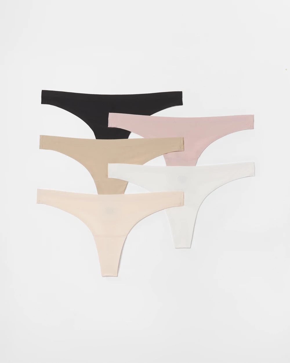 BASIC MULTI PACK Soft Stretch Thong Panty 5 Pack
