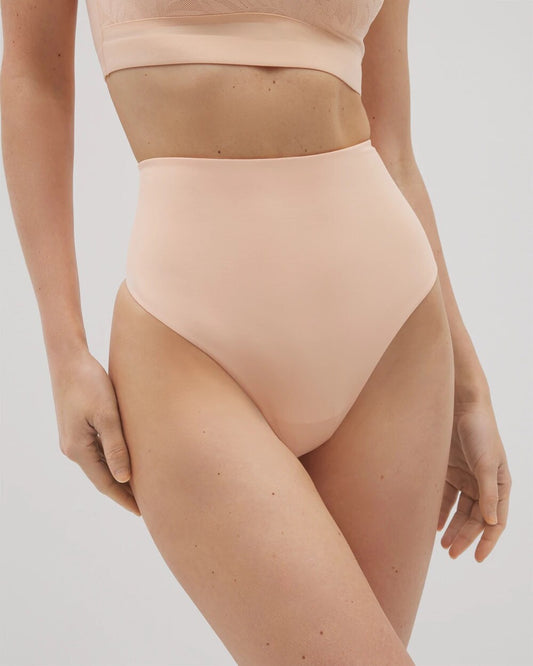 PEACH PARFAIT Tummy High-Waist Thong Panty
