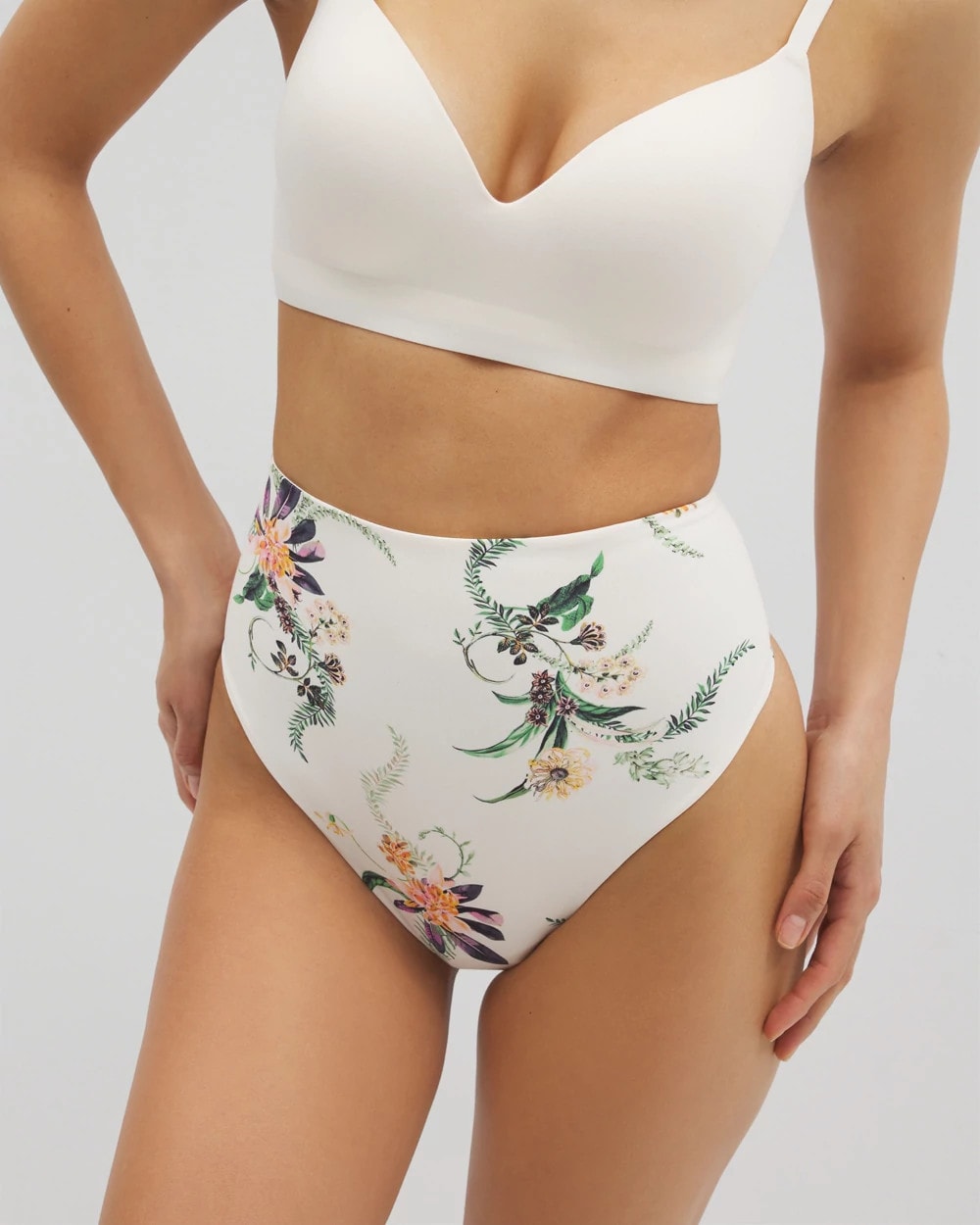PARADISE PLUMES D M CHAMP Tummy High-Waist Thong Panty