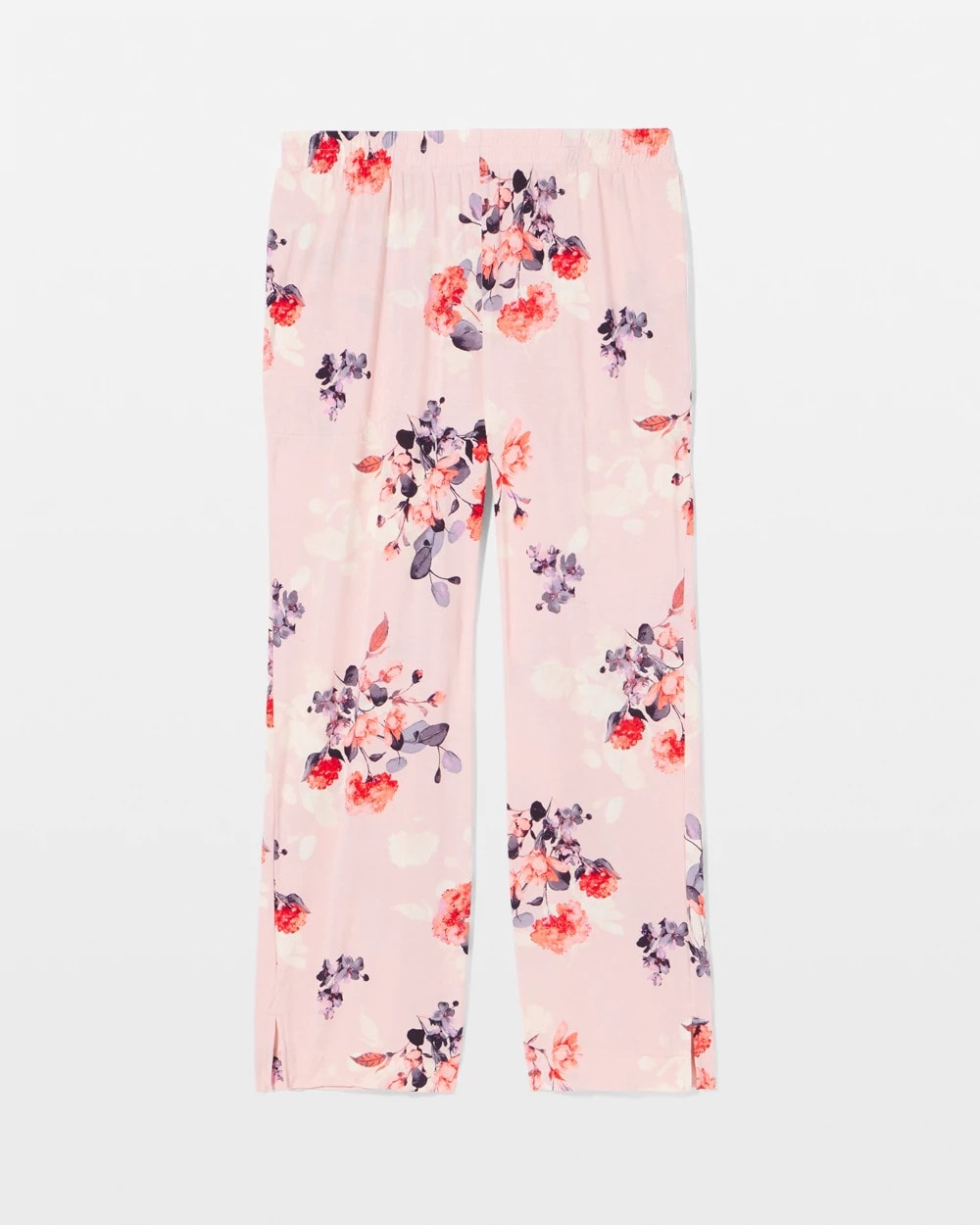 FLORAL DREAMS PINK BLUSH Ankle Pajama Pants