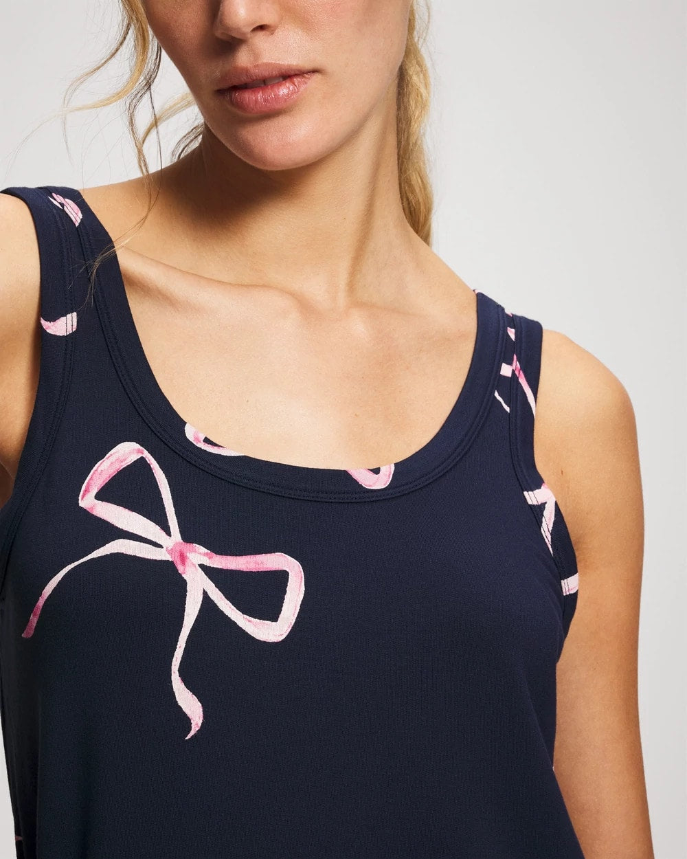 BELOVED BOWS GRAND NAVY Pajama Tank
