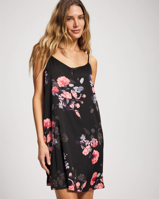 FLORAL DREAMS GRAND BLACK Chemise
