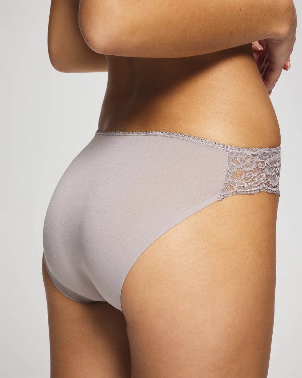 MINERAL GRAY Edge Bikini Panty with Lace
