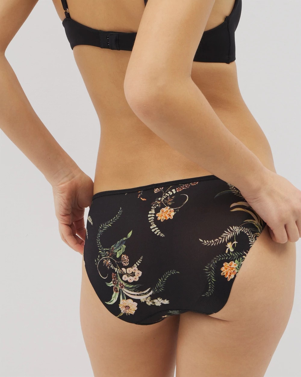 PARADISE PLUMES D M BLACK Edge Bikini Panty