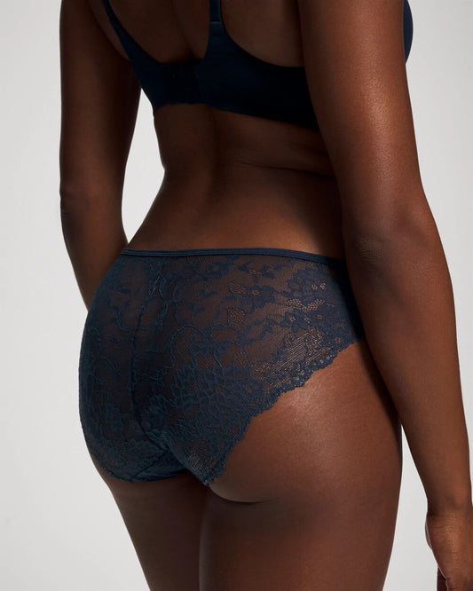 NIGHTFALL NAVY All-Over Lace Bikini