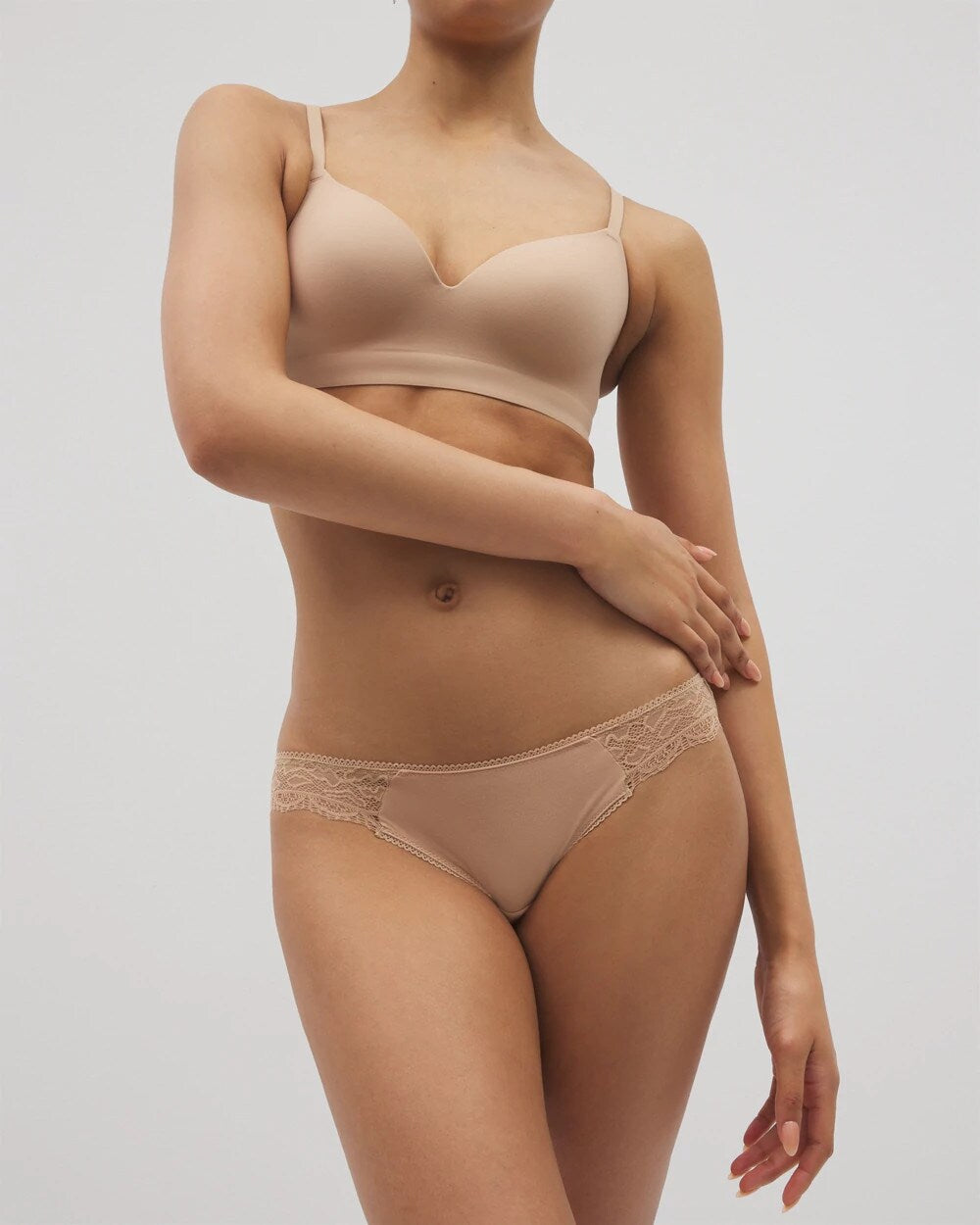 WARM AMBER Bikini Panty with Lace
