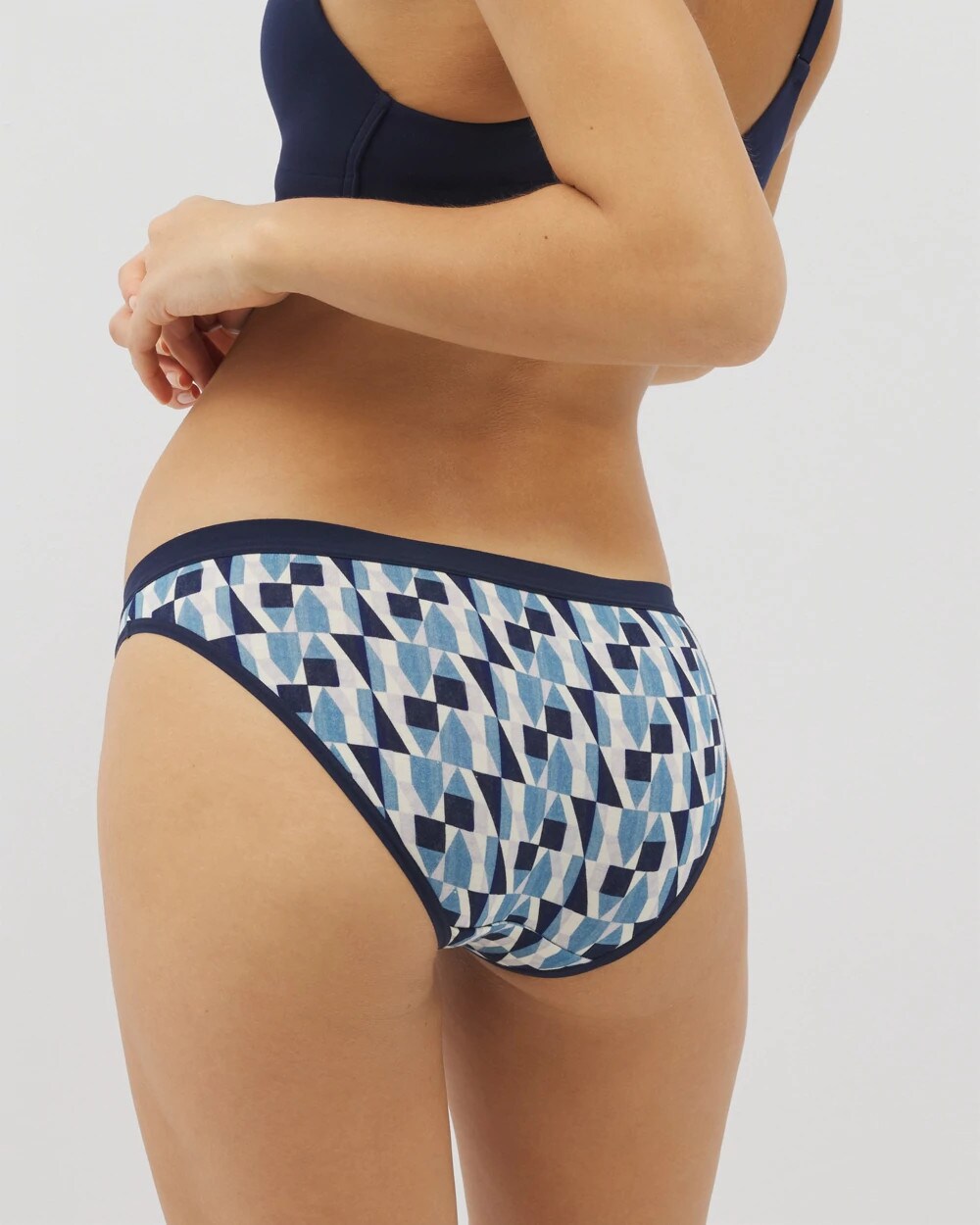 PRISM GEO MINI NAVY Cotton Bikini Panty