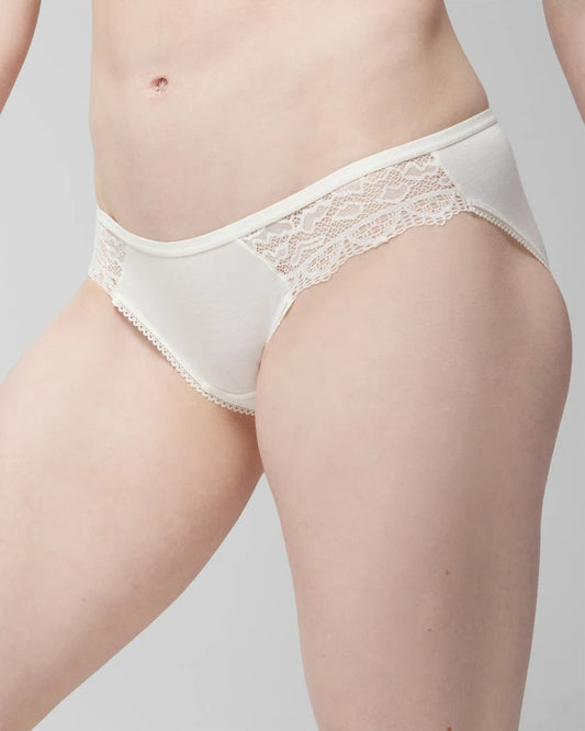 IVORY Bikini Panty with Enchanting Lace