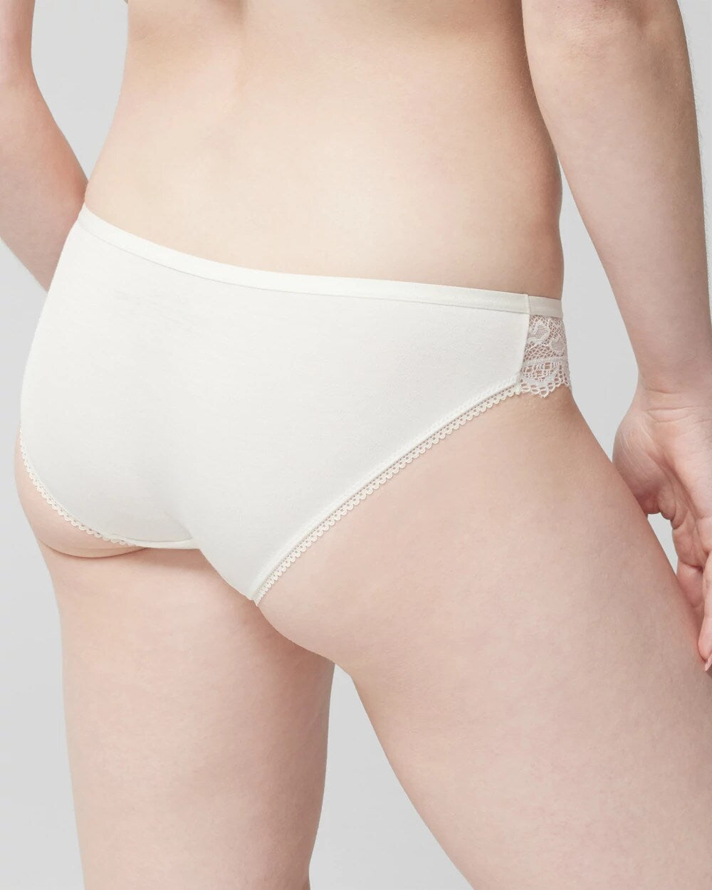 IVORY Bikini Panty with Enchanting Lace
