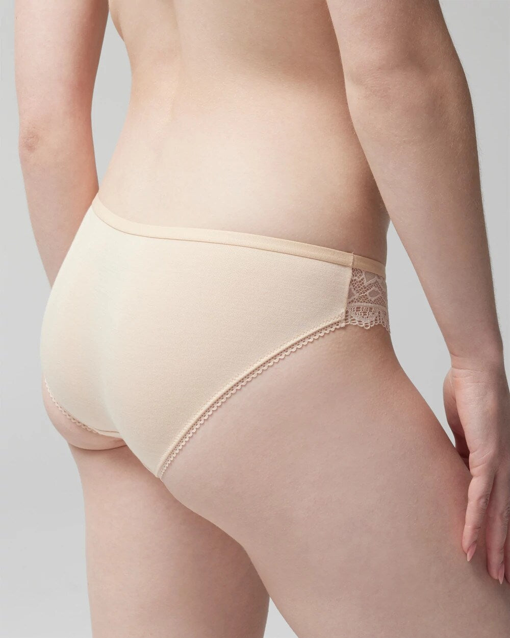 PALE SAND Bikini Panty with Enchanting Lace