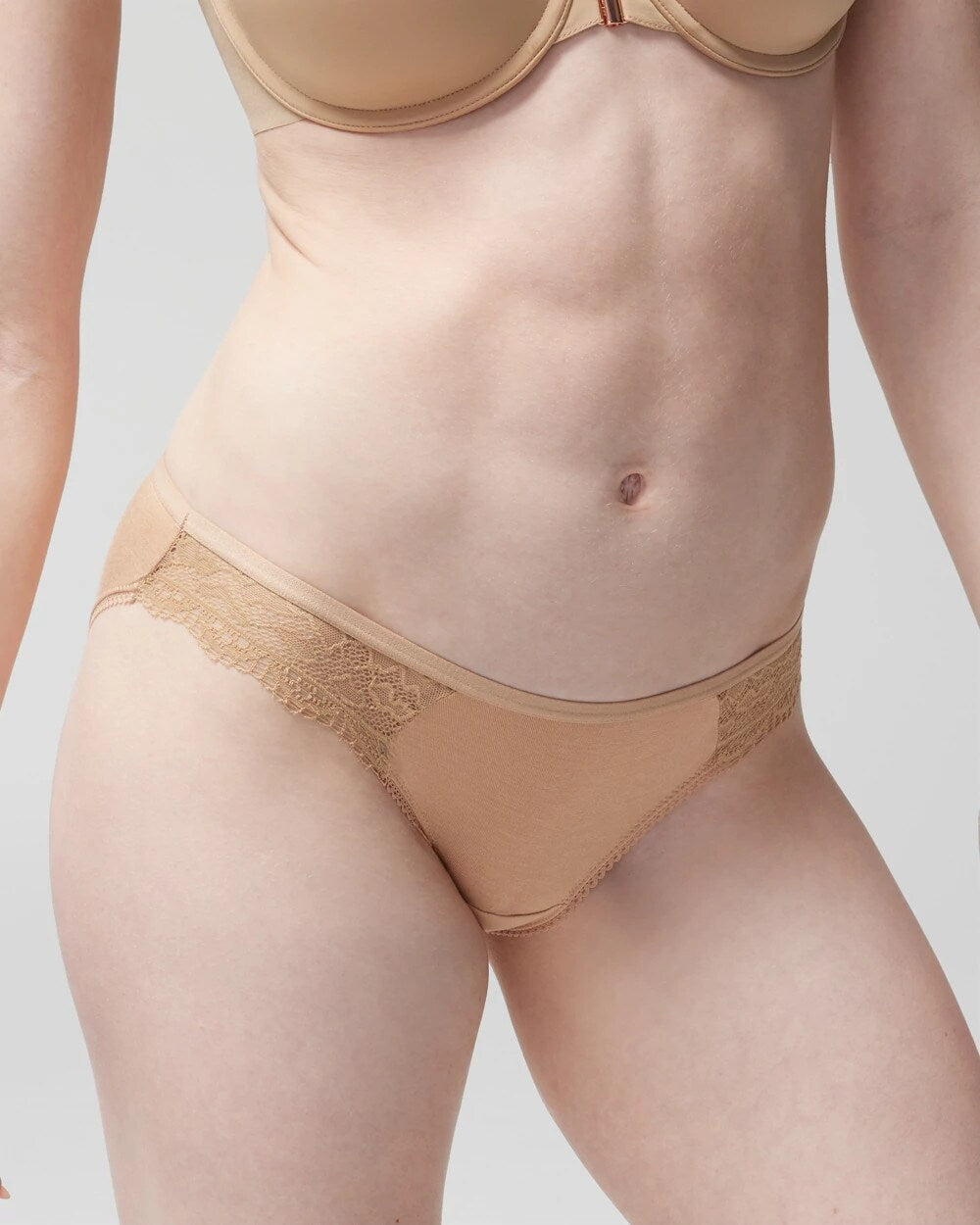 WARM AMBER Bikini Panty with Enchanting Lace