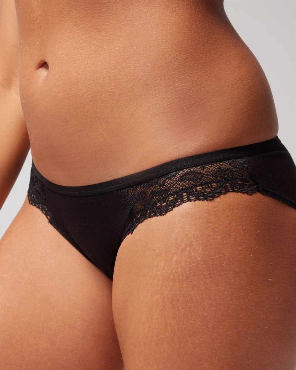 BLACK Bikini Panty with Enchanting Lace