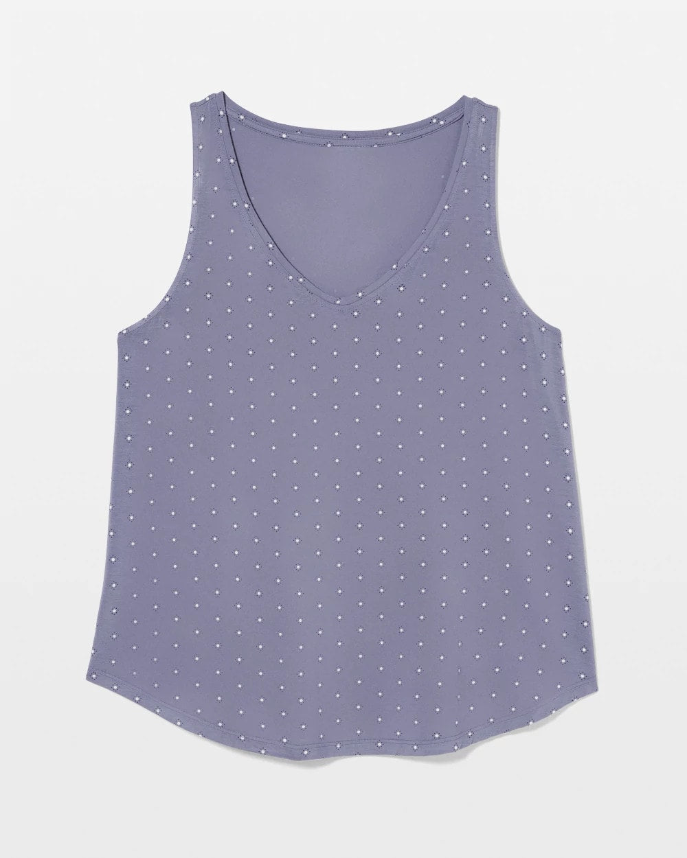 ON THE DOT EARL GRAY Printed V-Neck Pajama Tank