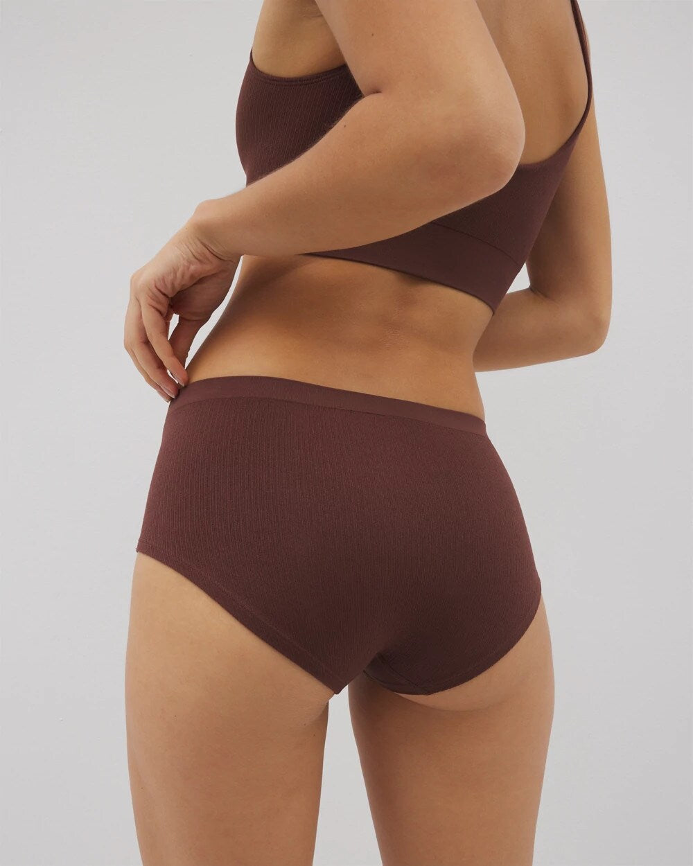 MOCHA Seamless Rib Boyshort Panty