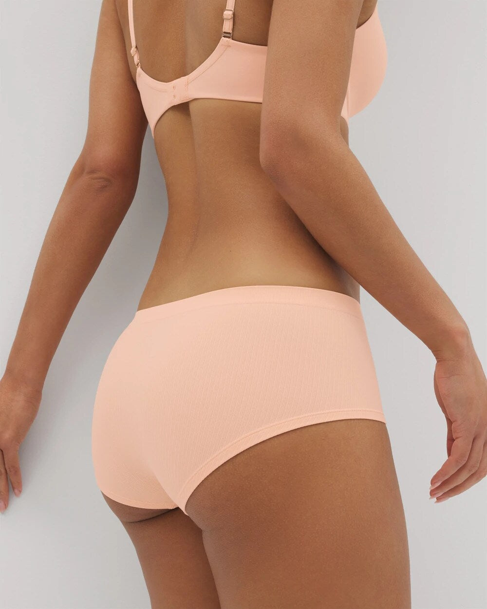 PEACH PARFAIT Seamless Rib Boyshort Panty