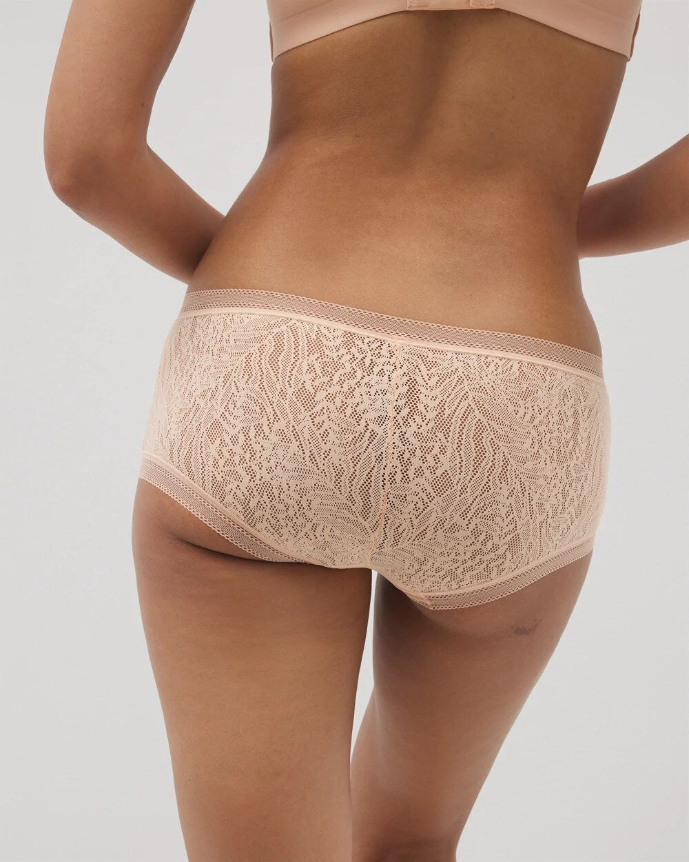 PEACH PARFAIT Soma Boyshort Panty with Stretch Lace