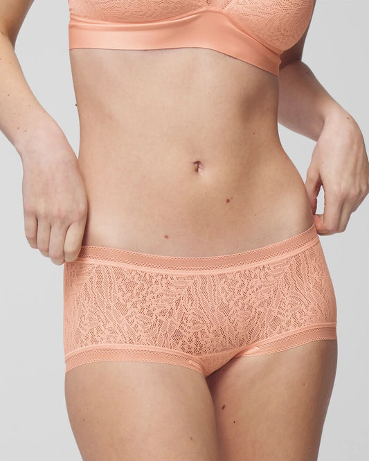 APRICOTTA Soma Boyshort Panty with Stretch Lace