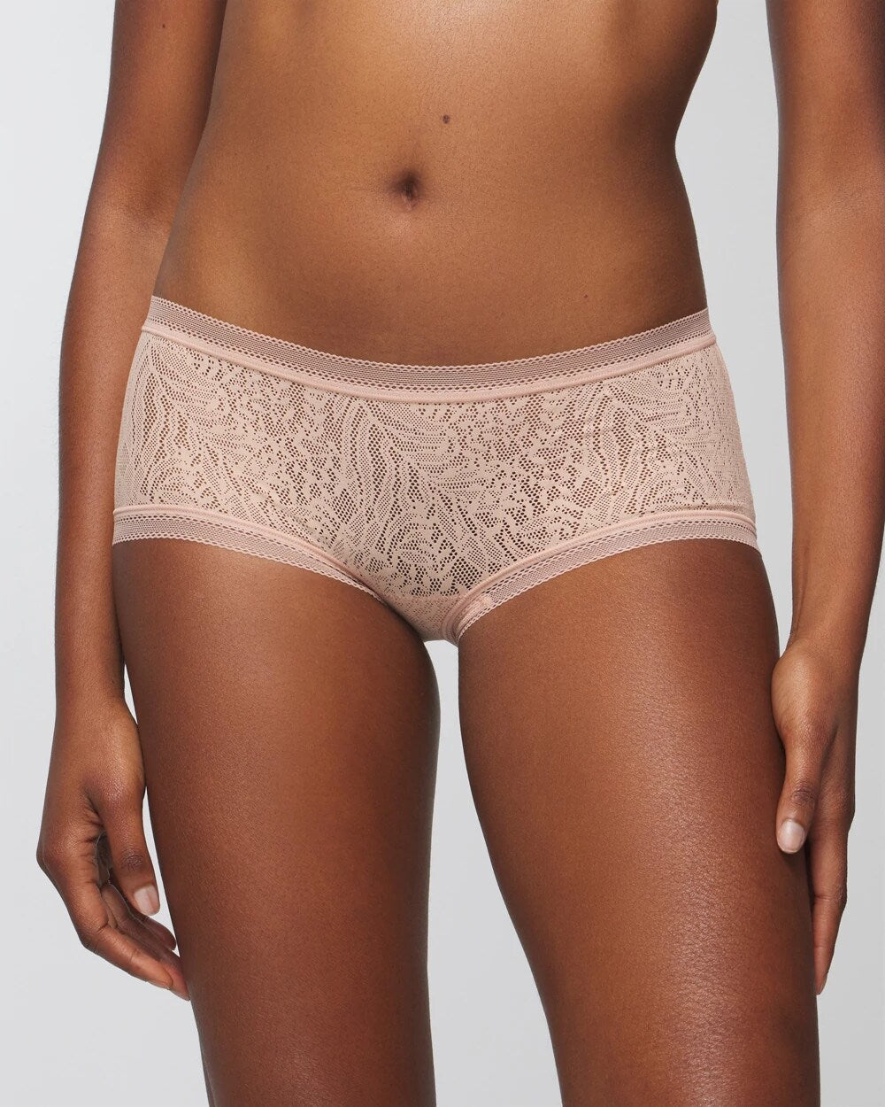 HUSH Soma Boyshort Panty with Stretch Lace