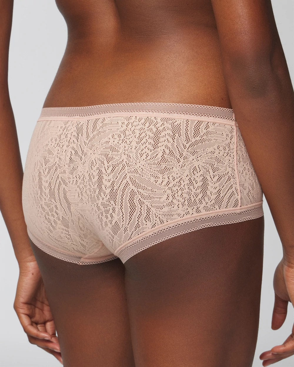 HUSH Soma Boyshort Panty with Stretch Lace