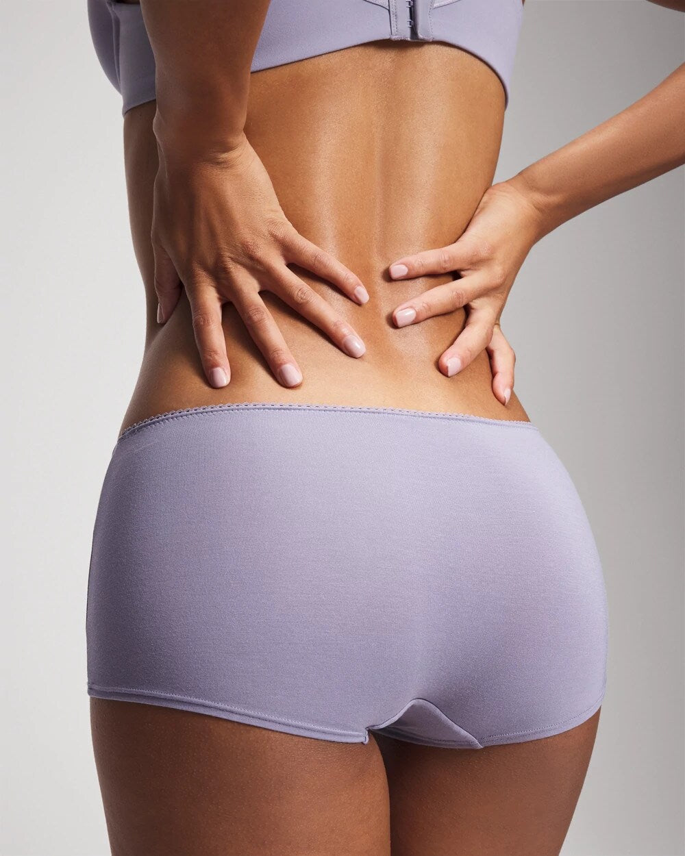 LAVENDER CLOUD Lace Boyshort Panty