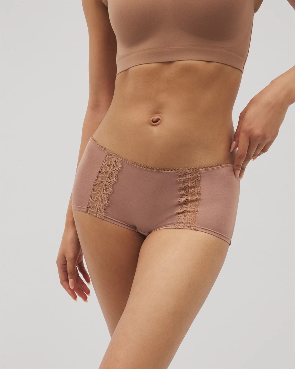 WARM SIENNA Lace Boyshort Panty