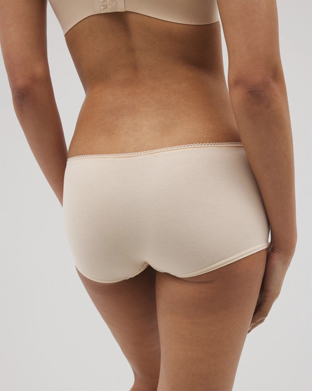PALE SAND Lace Boyshort Panty