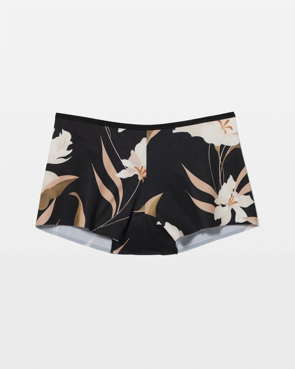 MYSTIC BLOOMS MINI BLACK Edge Boyshort Panty