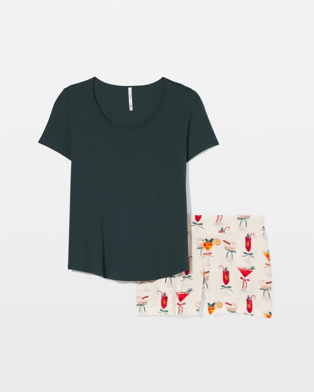 MERRY MIXES CHAMP Packaged Short-Sleeve Short Pajama Set