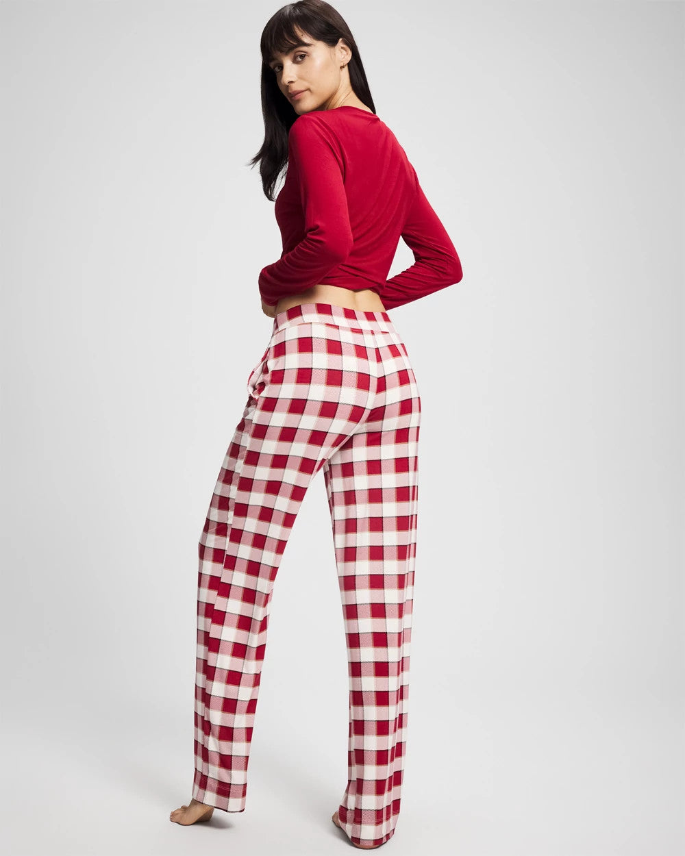 DREAMSCAPE PLAID CHAMP Packaged Long-Sleeve Pant Pajama Set