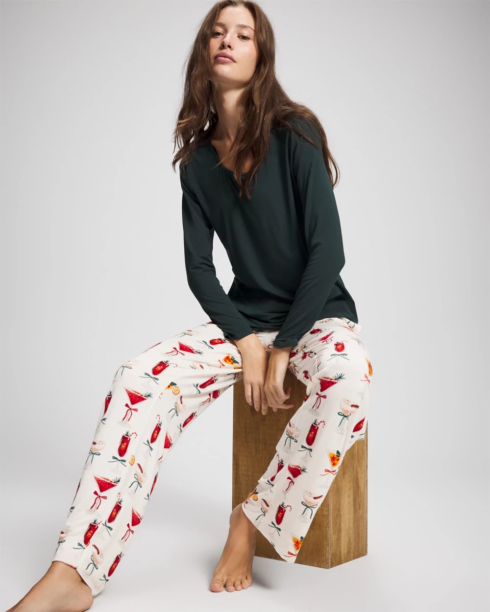 MERRY MIXES CHAMP Packaged Long-Sleeve Pant Pajama Set