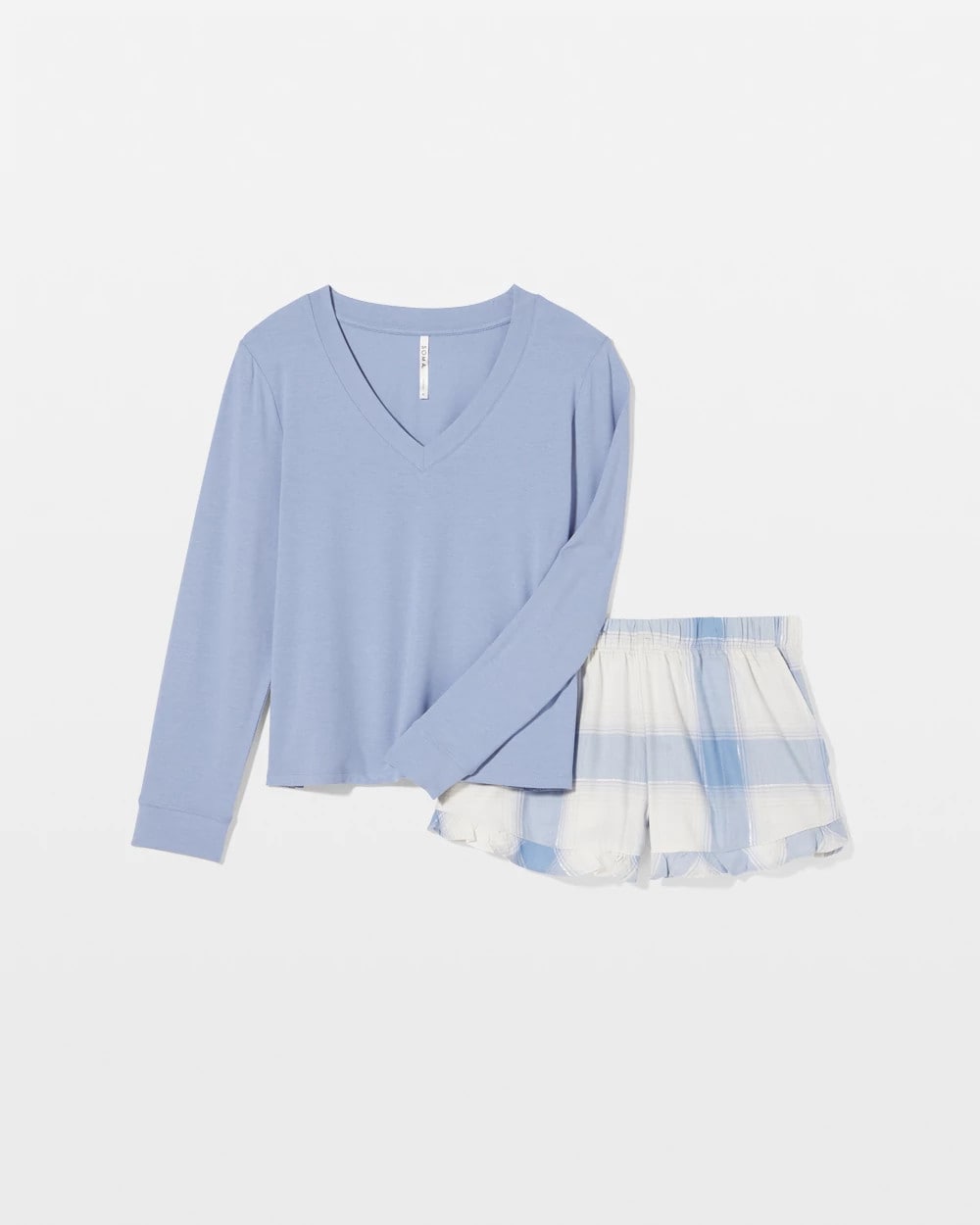 LOOMED LANDSCAPE BLUE L Pajama Set