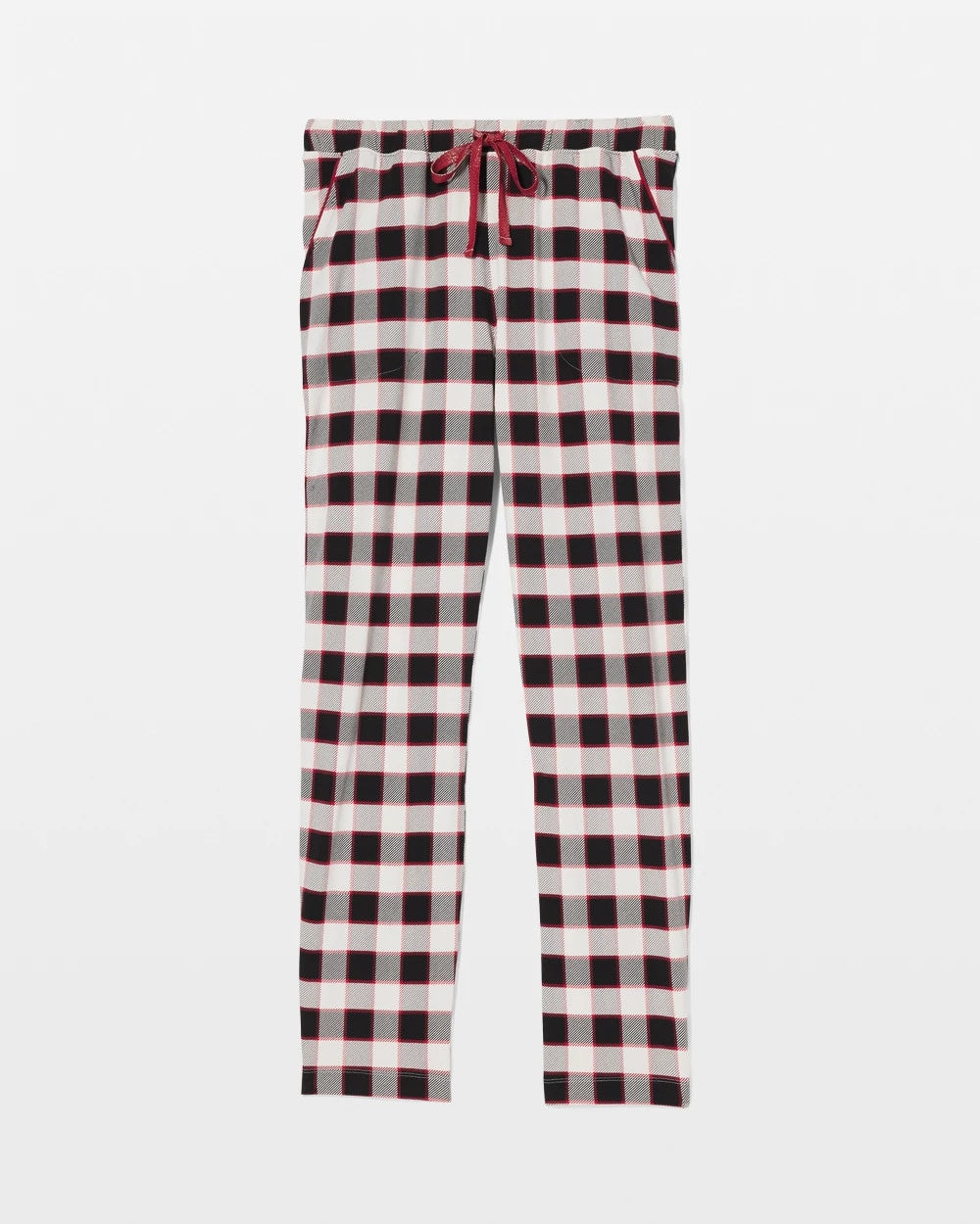 DREAMSCAPE PLAID BLACK Ankle Pajama Pant
